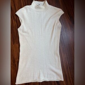 REISS Women’s short sleeve sweater ivory size s